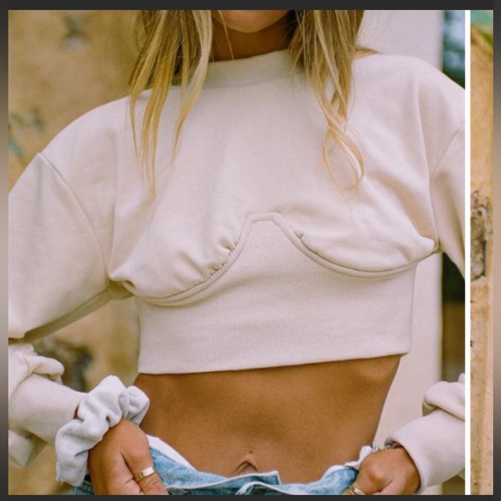 Sabo Skirt Cream Crop Top